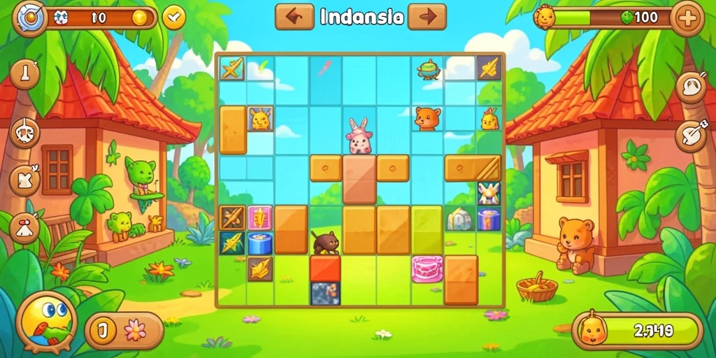 Screenshoot dari mode permainan yang seru dan menantang.