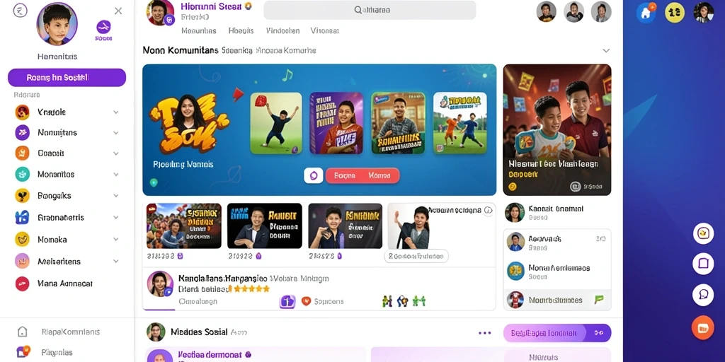 Screenshot memperlihatkan interaksi dengan pemain lain yang seru.